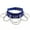 Sapphire blue, variant on Women Punk Gothic Choker Black Necklace PU Collar Chains Maid Accessory Cosplay-Red