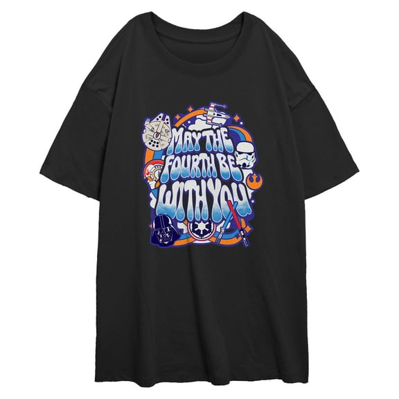 Juniors Star Wars The Fourth With You T Shirt