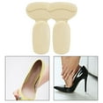thumbnail image 4 of Milageto 2 in 1 Heel Cushion Pads Anti Slip Oversized Shoes Shoe Pad Shoe Grips Liner Beige T, 4 of 8