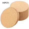 thumbnail image 3 of JIAIA 16-Piece Absorbent Cork Marble Style Drink Coaster Set with Holder, 3 of 4