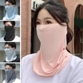 thumbnail image 4 of Unisex Cycling Mask Face Scarf Breathable Ice Silk UV Mask Soft Adjustable Anti Ultraviolet Thin for Summer Outdoor Activities (gray), 4 of 7