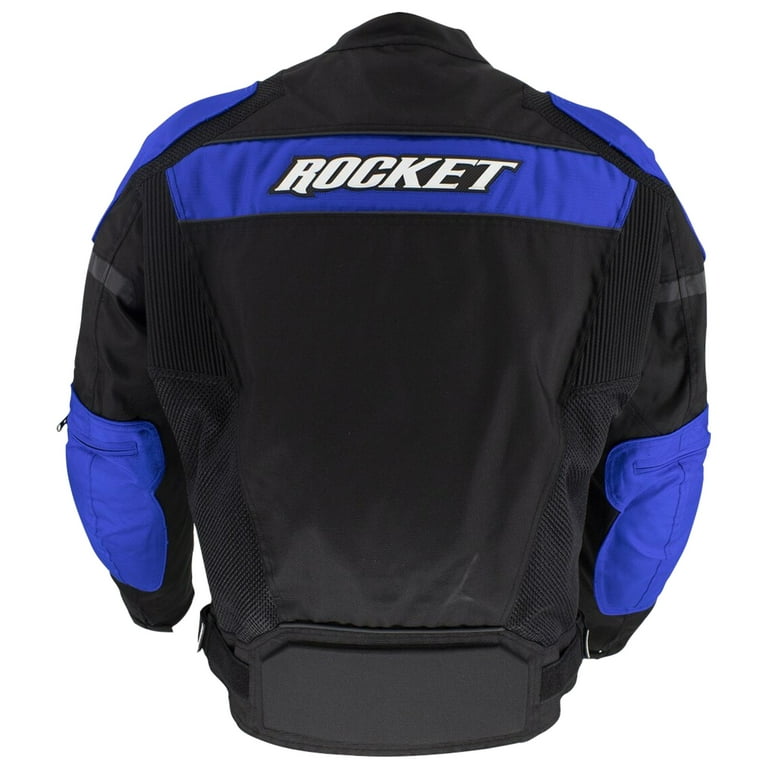 Joe Rocket Dayride Mens Textile Motorcycle Jacket Blue/Black