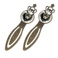 thumbnail image 2 of Cats Vintage Copper Crown-Shaped Bookmarks: Stainless Steel Reading Accessories and Book Markers Set - a Gift for Readers and Book Lovers, 2 of 5
