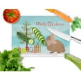 thumbnail image 2 of Carolines Treasures BB9327LCB Lionhead Rabbit Christmas Glass Cutting Board, Large, 2 of 2