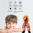 thumbnail image 4 of Marionette Clown Puppet Toy Pull Rope Wooden Puppet Doll Interactive Kids Hand Pirate Puppetry Boys, 4 of 5