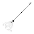 thumbnail image 4 of jinwen Garden Leaf Rake 15 Teeth Versatile Tool for Plants Lawns Gardening Cleaning Aluminum Rod, 4 of 9