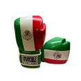 thumbnail image 4 of Invincible Fight Gear Standard Hook and Loop Leather Training Boxing Gloves with Mexican Flag Colors -Ideal for Boxing, Kickboxing, Muay Thai, MMA for Men Women and Kids, 4 of 5