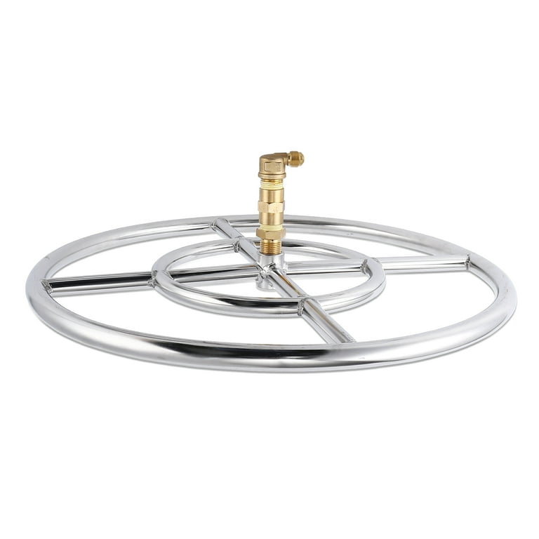 LP Propane Gas Fire Pit Stainless Steel Burner Ring Installation
