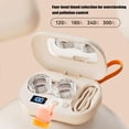 thumbnail image 5 of Portable Rechargeable Ultrasonic Contact Lens Cleaner Case Practical And Hygienic with Vanity Mirror Lens For Home Sports Outdoor Tour Offices Hotel, 5 of 7