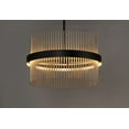 thumbnail image 2 of -106W 2 Led Pendant-23.75 Inches Wide By 15 Inches High-Black/Satin Brass Finish Et2 Lighting E34205-Bksbr, 2 of 10