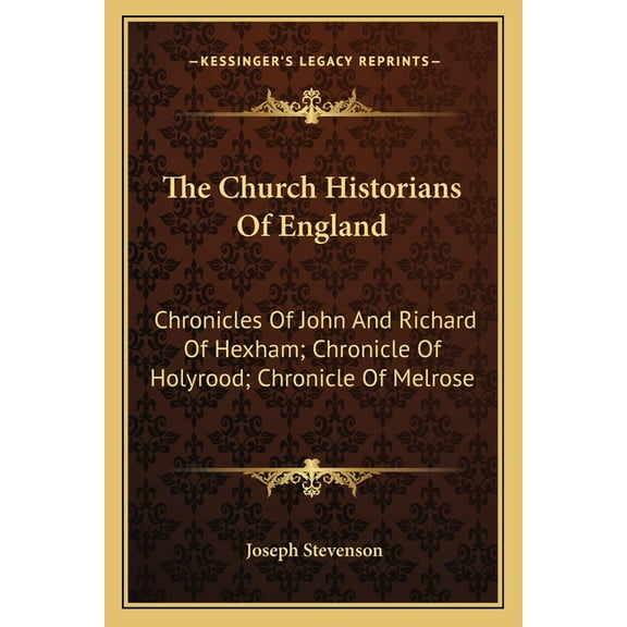 The Church Historians Of England (Paperback)