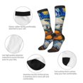 thumbnail image 3 of Fotbe Dog Guitar Starry Night Calcetas Divertidas Estampadas para Hombre y Mujer, Calcetas de Algodón hasta la Rodilla para Caminar, Correr, Enfermería y Embarazo, 3 of 6