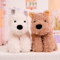 thumbnail image 4 of Peluche de perro Schnauzer Bulldog para niños, muñeco de peluche de la vida Real, regalo de cumpleaños y Navidad, 22/30/40cm, 1 unidad, 4 of 5