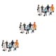 thumbnail image 1 of Wosthever Miniature People Model Figurines Baker Postman Landscape Realistic Micro Type1 NO1, 1 of 1