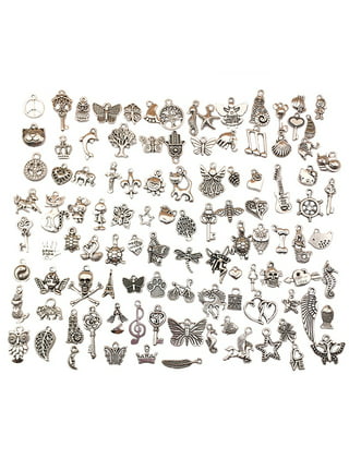 WOCRAFT Craft Supplies Antique Silver Charms for Jewelry Making Crafting Findings Accessory for DIY Necklace Bracelet