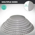 thumbnail image 3 of O'Creme Silver-Top Scalloped Round Cake and Pastry Board 3/32 Inch Thick 10, 6 Inch, 3 of 6