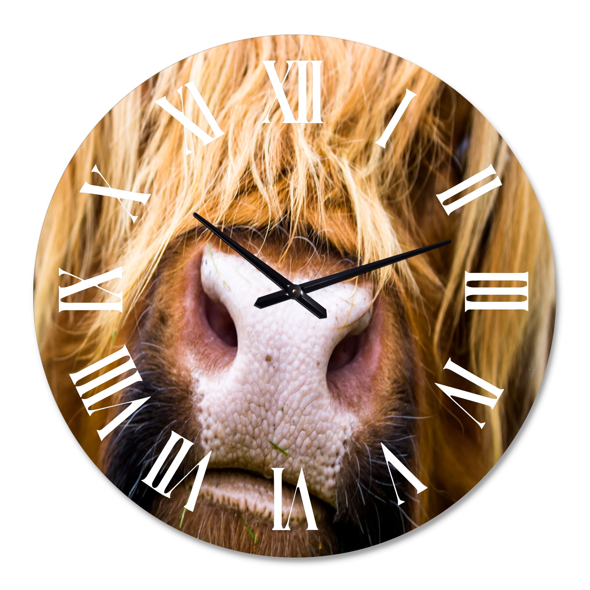 Designart 1 in Quartz Farmhouse Wall Clock