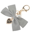 thumbnail image 5 of Unique Bargains 1 Pc Handbag Charms Keychains Fabric Bow Bag Accessories Gray, 5 of 5