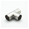 thumbnail image 3 of 16mm 19mm 22mm 25mm 32mm 34mm 38mm 45mm 51mm 57mm 63mm 76mm 89mm 102mm OD 304 Stainless Steel Weld Tee Pipe Fitting ,Solid Connection, 3 of 3