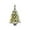 B, variant on Virelaxpo Flocked Christmas Tree with Built-in 5M LED Lights Snowy Desktop Decoration for Home Holiday