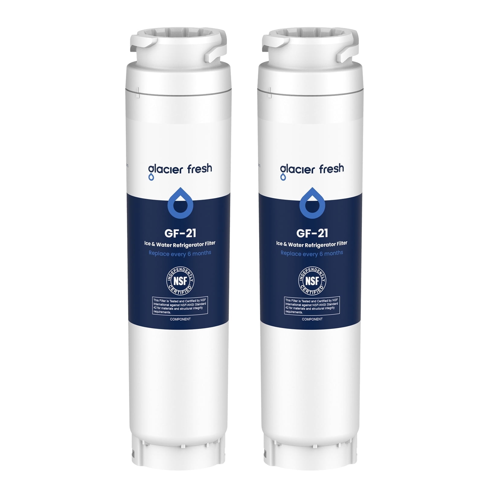 GLACIER FRESH Refrigerator Water Filter Replacement for Bosch 00644845, compatible with 9000077104, 9000194412, 2 Pack