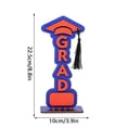 thumbnail image 2 of Graduation Wooden Tabletop Sign Stand, Natural Wood Decor with Photo Display and Organizer Shelf, 2026 Graduation Gift for Home or Desk, 2 of 7