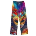 thumbnail image 5 of Moxiu Mardi Gras Pajamas for Women 2025 Loungrwear Set Festivel Long Sleeve Button Down Shirts Pant Carnival Holiday Pjs Sleepwear Multicolor,L, 5 of 5