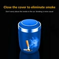 thumbnail image 5 of Ovzne Portable Ashtray - 2.76X2.76X4.02In Led Car Ashtray With Lid, Detachable Stainless Steel Ashtray For Car, Home Office, 5 of 7