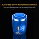 thumbnail image 5 of Cenicero portátil para coche con tapa, cenicero desmontable, acero inoxidable para coche y hogar, azul, 5 of 7