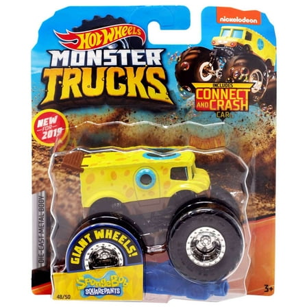 Hot Wheels Monster Trucks Spongebob Squarepants Die-Cast Car