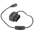thumbnail image 3 of VOBOR Cable De Carga De Alimentación USB OBD2 De 18,7 Pulgadas, Cargador De Conector De 16 Pines Para Cámara DVR De GPS Para Coche, 3 of 14