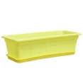 thumbnail image 2 of CNKOO Window Box Planter Vegetable Growing Box  17/19 Inches Rectangular Planters Box with Drainage Holes and Trays for Windowsill Decor Outdoor Indoor, 2 of 8