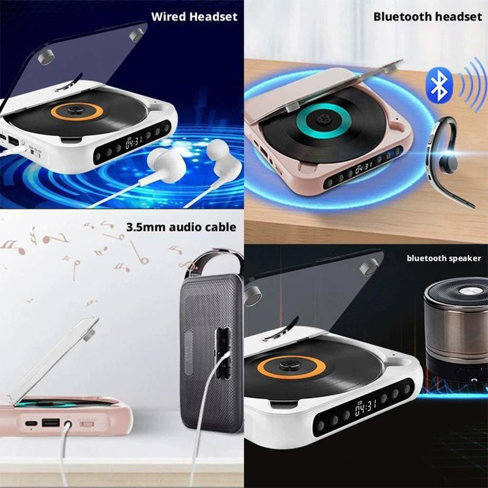 Mini Stylish CD Player with Wireless Bluetooth, Long - lasting Battery for On - the - go Music Listening