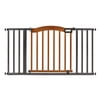 Summer Infant Decorative Wood & Metal Safety Baby Gate, New Zealand Pine Wood and a Slate Metal Finish - 32 Tall, Fits Openings up to 36 to 60 Wide, Baby and Pet Gate for Doorways Pine/Slate