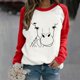 thumbnail image 5 of Gibobby Sudadera Mujer Moda Sudadera con capucha y cuello redondo con manga raglán estampada Fun Bull Headstock para mujer (Rojo, M), 5 of 5
