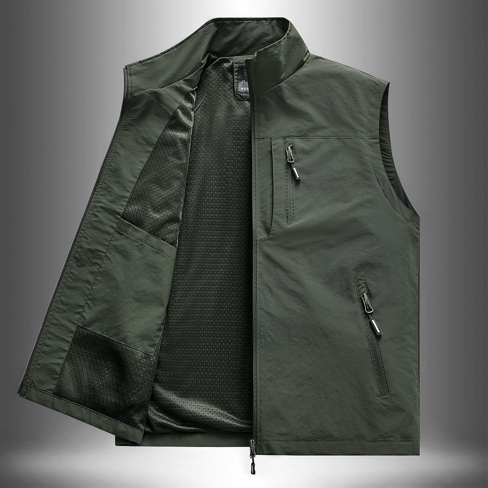 WMTBSRSW Mens Fishing Vest Windproof Lightweight Golf Vest