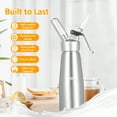 thumbnail image 4 of Cream Whipper de aluminio de 500 ml de alta calidad con 3 boquillas, 4 of 5