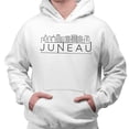 thumbnail image 2 of Skyline Juneau Alaska Hoodie Sweatshirt Unisex Large White, 2 of 5