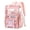 Pink, variant on Clear Backpack for School, PVC Clear Bookbag Heavy Duty Transparent Bookbag for Stadium Events Multiple Pockets See Through Bag for Teens Women, Purple