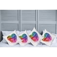 thumbnail image 2 of Ambesonne Colorful Throw Pillow Cover 4 Pack, Love Heart Romance, 18", Multicolor, 2 of 5