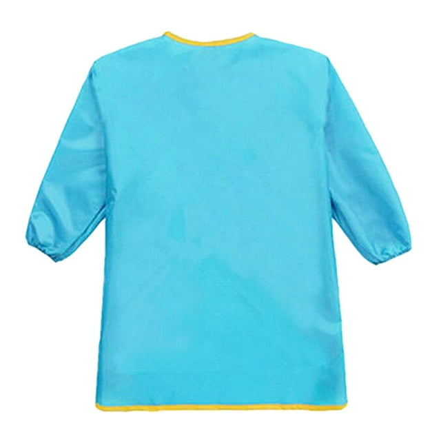 jifeng Kid Apron Child Painting Drawing Waterproof Long Sleeve Smock S/M/L Optional L