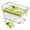 Green, variant on Easy Release Ice Cube Tray with Lid, One-Button Quick Release Freezer Tray, 34-Cavity High-Capacity Ice Maker Box for Home, Bars, Dorms, RVs & Parties, Spill-Proof Storage and Stackable Design, Green