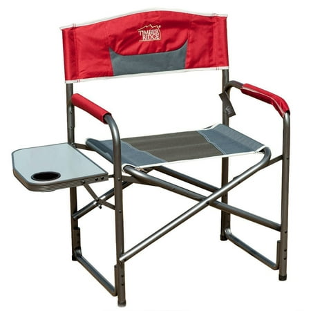 Timberridge Aluminum Portable Director S Folding Chair With Side