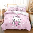 thumbnail image 1 of Sanrio Duvet Cover Set Hello Kitty Bedding Set Cartoon Anime Hello Kitty Quilt Cover Pillowcase Bed Set Twin Full Queen, 1 of 1