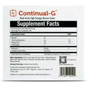 Continual-G Glutathione Precursor Powder Dietary Supplement Immune Support Master Antioxidant Detox 60 Drink Mix Sachets