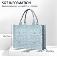 thumbnail image 3 of Large Capacity Tote Bag,Blue Christmas Tree Pattern Handbag Fashion Luxury Tote Bag,15.7"x13"x 5.1" Inches,Laptop Compatible, 3 of 6