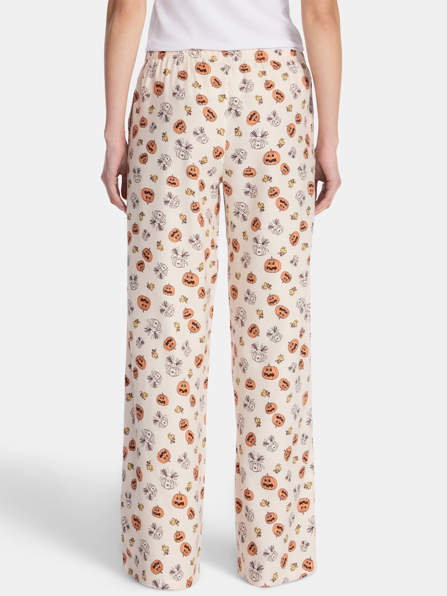 Peanuts Snoopy Women's and Women's Plus Pumpkin Sleep Pants, Sizes XS-2X