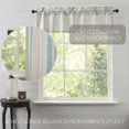 thumbnail image 6 of VHC Brands Hatteras Seersucker Ticking Striped Cotton Americana Kitchen Curtains Rod Pocket Hanging Loops 36x36 Tier Pair, Denim Blue, 6 of 6