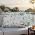 thumbnail image 2 of Outdoor Pillow Covers 20x12 Set of 2, Beach Coastal Waterproof Patio Throw Pillow Covers for Couch Sofa Chair, Summer Coral Starfish Nautical Ocean Decorative Pillowcases for Throw Pillows, 2 of 9