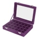 thumbnail image 1 of Joyero Pequeño De Terciopelo, Organizador Con 24 Compartimentos, Joyero, Caja De Almacenamiento Para Pendientes Y Anillos, Joyero Con Cerraduras, 1 of 7